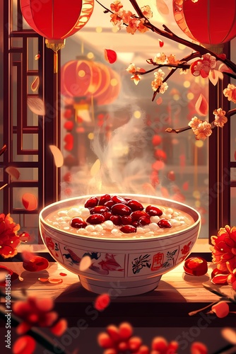 Chinese traditional festival Laba Festival, traditional food Laba porridge