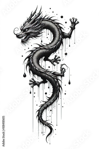 AI tavole per tatuaggio, messicano, drago cinese 07