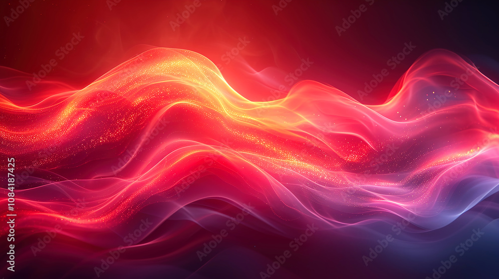 Obraz premium Red and black motion soft lines abstract background 