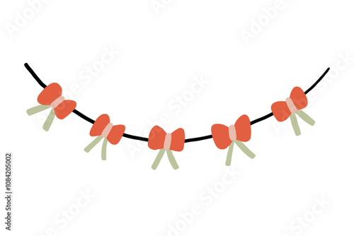 Decorative Bow String Garland