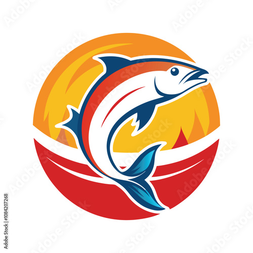 Shark Vector - Fierce Marine Predator Silhouette, Minimalist Ocean Life Design for Nautical and Wildlife Art