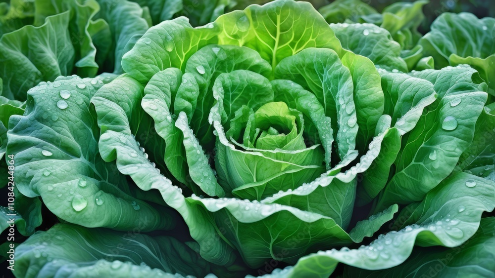 Fototapeta premium cabbage in the garden
