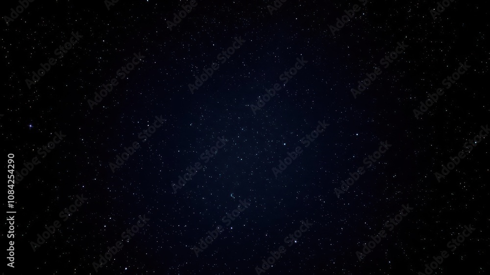 Fototapeta premium Night sky with thousands of twinkling stars shining on a deep black background, stars, night