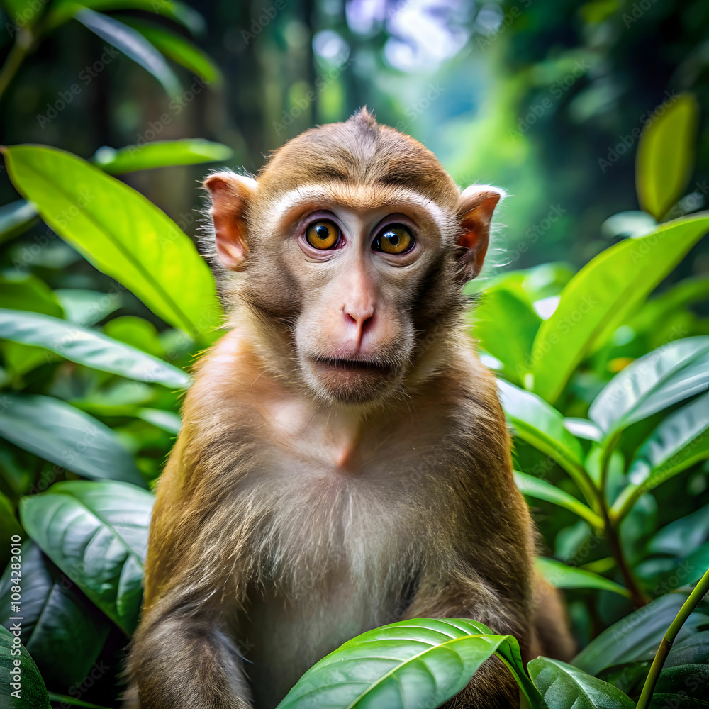 Fototapeta premium monkey in jungle