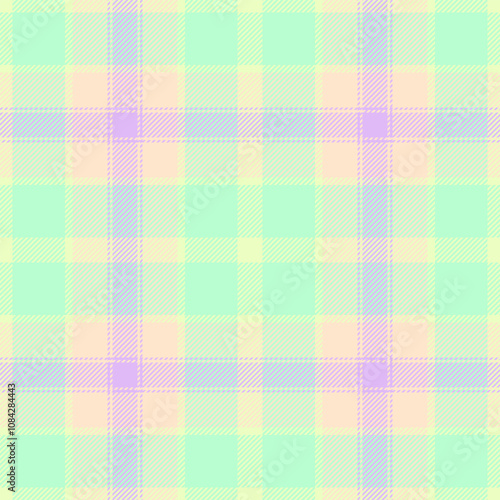 Thanksgiving textile fabric vector, worldwide check seamless background. Classical plaid pattern tartan texture in light and blanched almond colors.