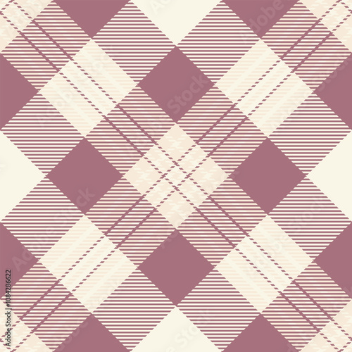 Linen vector pattern background, repeatable patterns plaid seamless fabric. Variation check tartan textile texture in red and old lace colors.