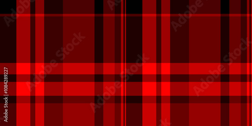 Softness texture plaid seamless, brand check vector fabric. Halftone pattern tartan textile background in red and dark colors.