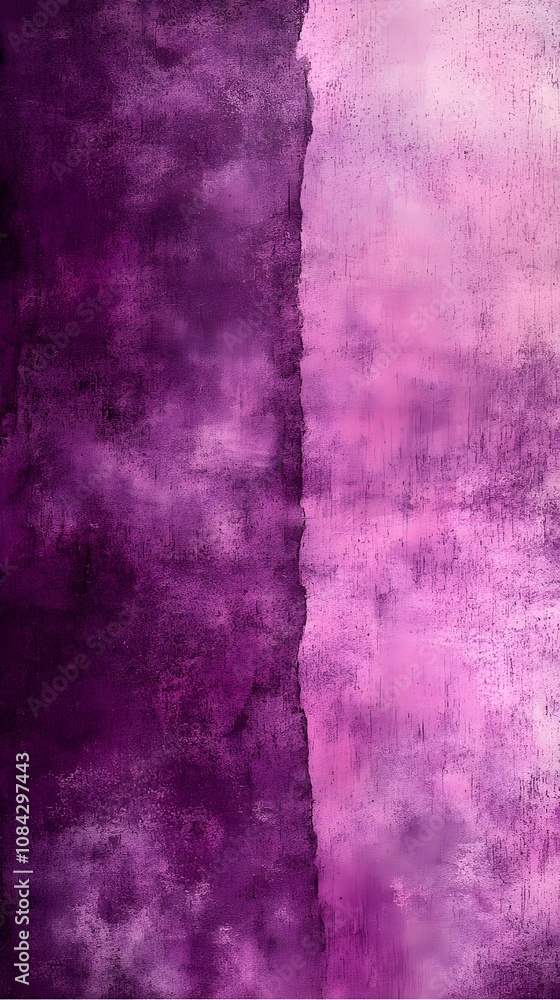 Fototapeta premium Abstract artwork featuring a deep purple and soft pink gradient, creating a captivating blend of colors that evoke a sense of calm and creativity.