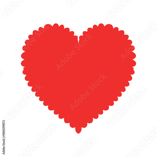 Romantic Love Heart Vector Illustrations for Print & Digital Designs photo