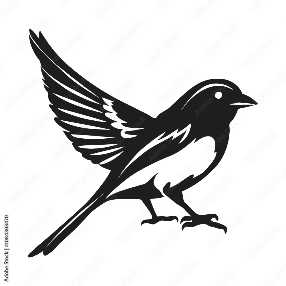 Fototapeta premium illustration of a bird