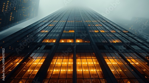 Wallpaper Mural Skyscraper in the Fog Torontodigital.ca