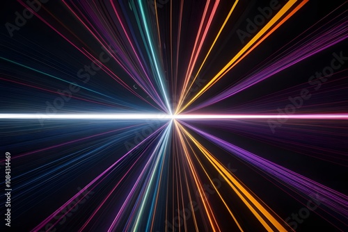 ia generated. abstract colorful rays. abstract background with rays