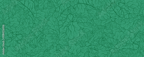 Abstract green taro leaves floral pattern vector background illustration