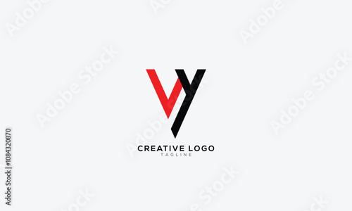 Free Download VY YV Abstract initial monogram letter alphabet logo design - GFXLoad