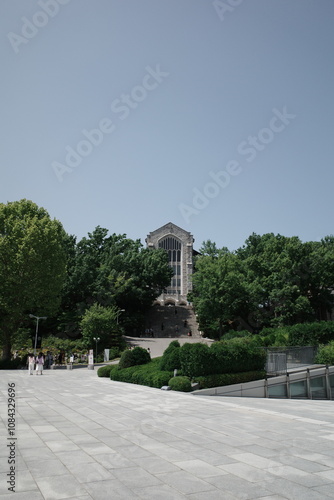seoul, korea, summer, plant, garden, park, architecture