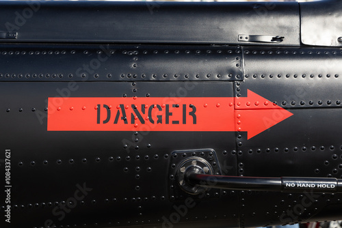 Red danger arrow pointing right