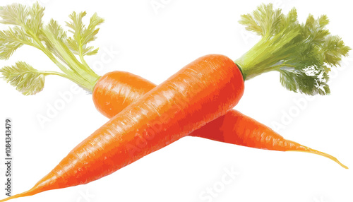 Carrot Vector Art vector image 