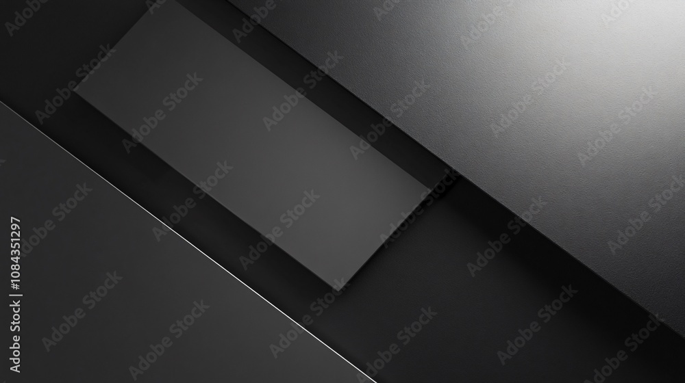 Abstract Geometric Black Background Overlapping Shapes and Shadows Abstract Geometric Black Background Overlapping Shapes and Shadows