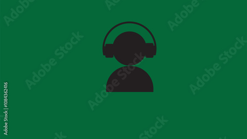 
A musical symbol that designer can use customer service support vector illustration.