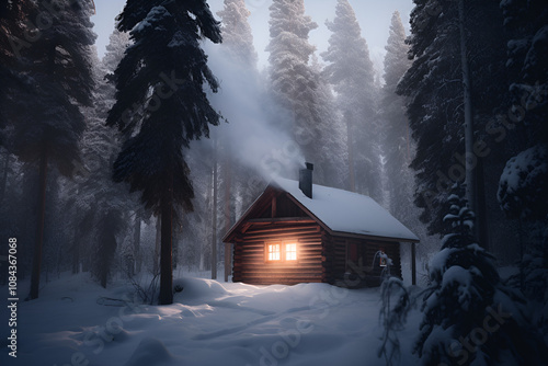 The Enchanted Woodland Home in the forest.