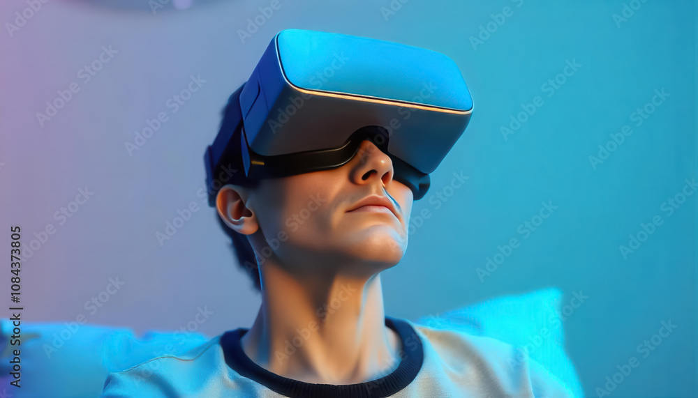 Virtual reality experience home setting digital interaction modern environment close-up viewpoint immersive technology concept for enhanced engagement Virtual reality experience home setting digital interaction modern environment close-up viewpoint immersive technology concept for enhanced engagement