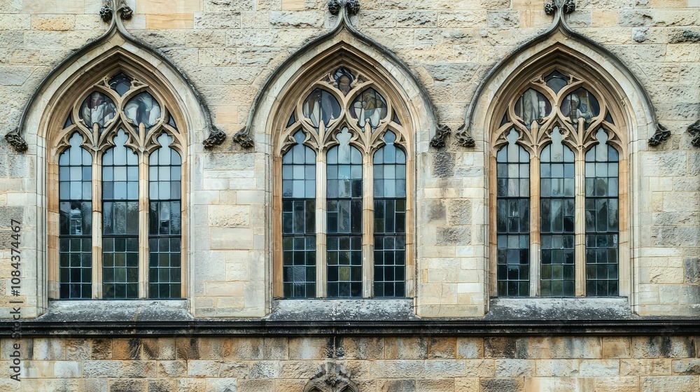 Gothic Revival Architecture of Tall Narrow Windows Gothic Revival Architecture of Tall Narrow Windows