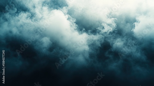 A dramatic view of dark, swirling clouds creating a moody atmosphere.