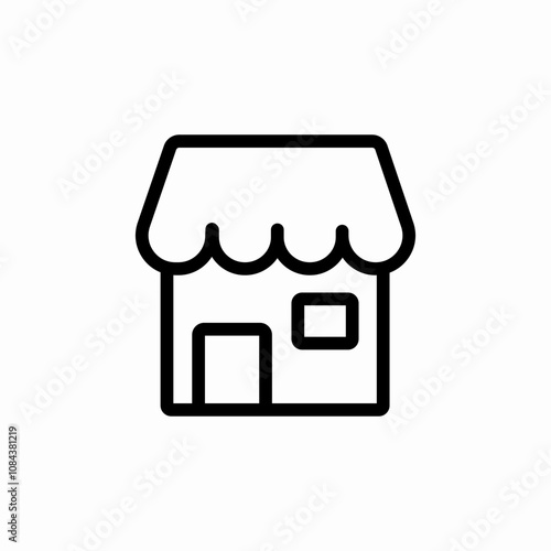 shop store icon sign vector