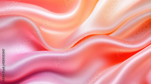 Close-up of abstract pastel pink background, a gradient of pastel pink to pastel orange.