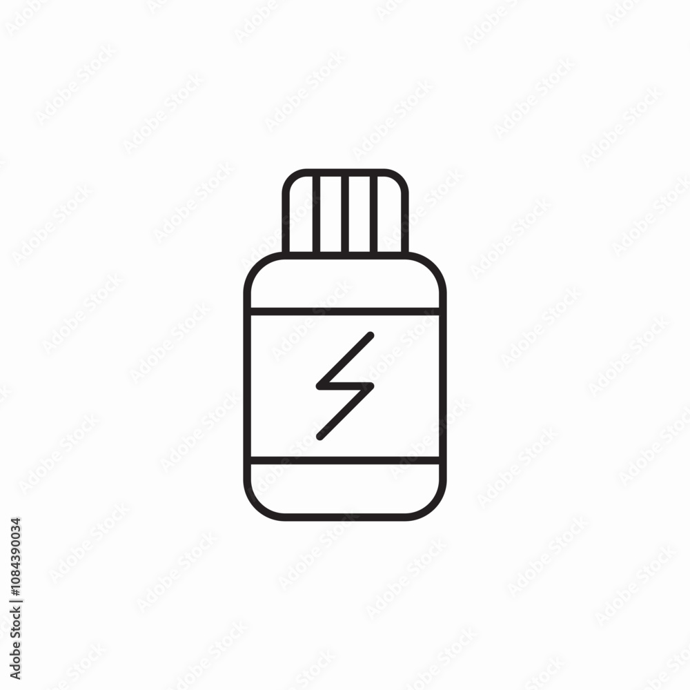 protein powder icon sign vector protein powder icon sign vector