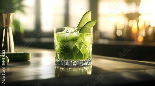 Aloe Cucumber Cooler: An Invigorating Hydrating Drink Blending Cucumber and Aloe Vera for Refreshment