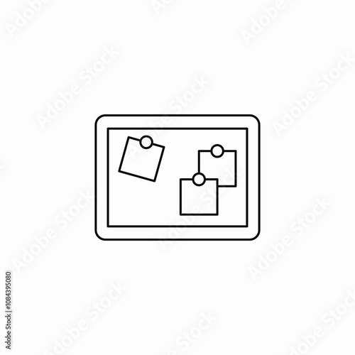 board notes icon sign vector