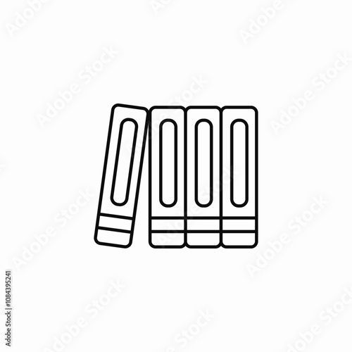 document folders shelf icon sign vector