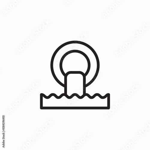 sewer drain icon sign vector
