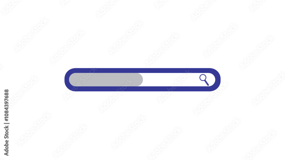 search box, search bar, simple search icon on white background. search box, search bar, simple search icon on white background.