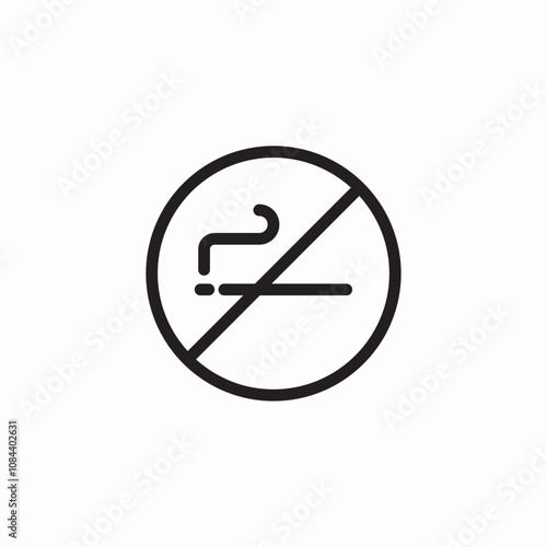 smoking prohibited icon sign vector