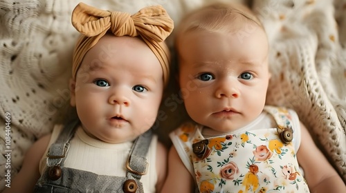 Cute baby twins matching outfit ideas