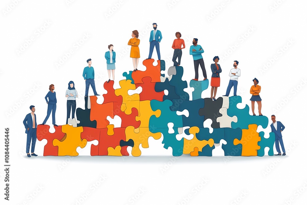 Fototapeta premium Career and career growth