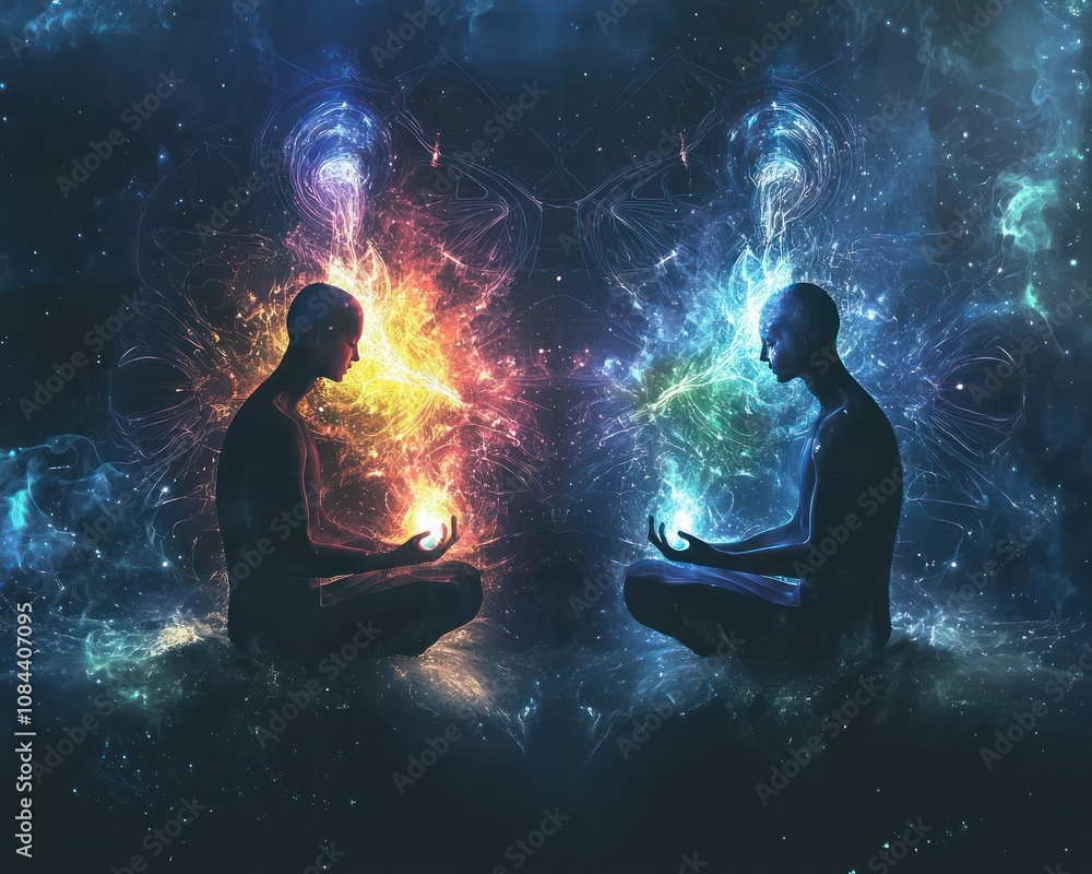 Spiritual connection between two individuals through meditation, deep state mind communication Spiritual connection between two individuals through meditation, deep state mind communication