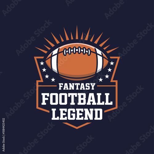 American football badge t-shirt vector design