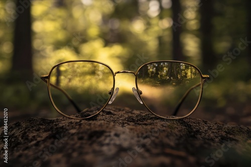 Wallpaper Mural Elegant Glasses Set Against a Natural Background Torontodigital.ca