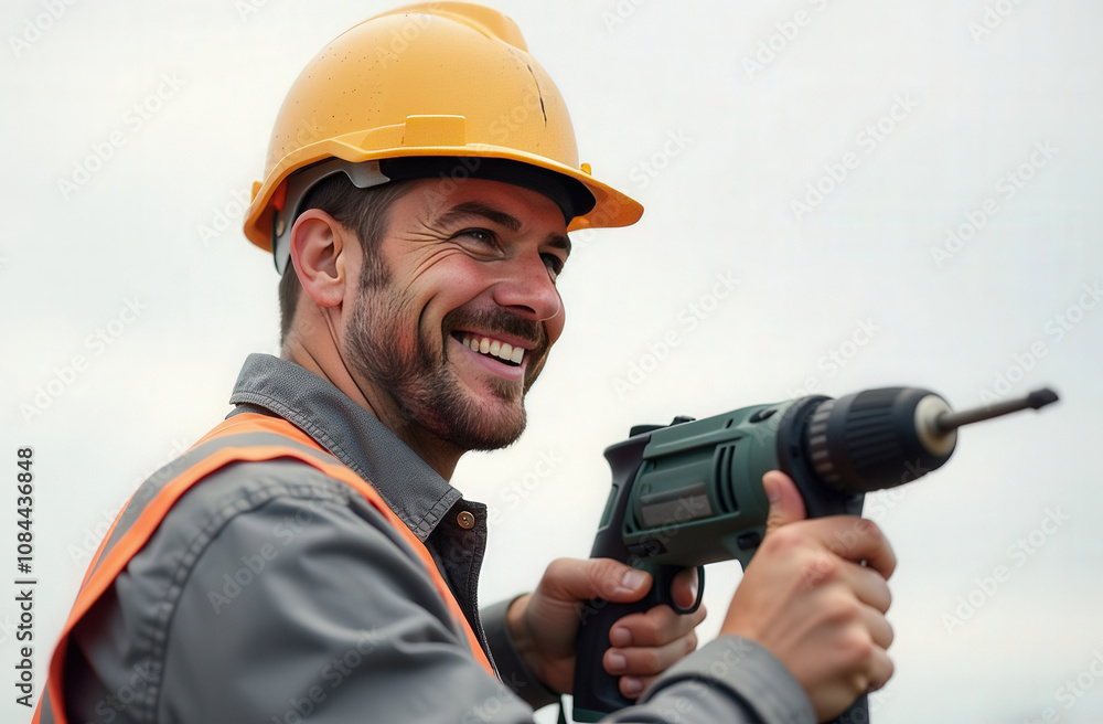 advertising photo portrait of a builder advertising photo portrait of a builder