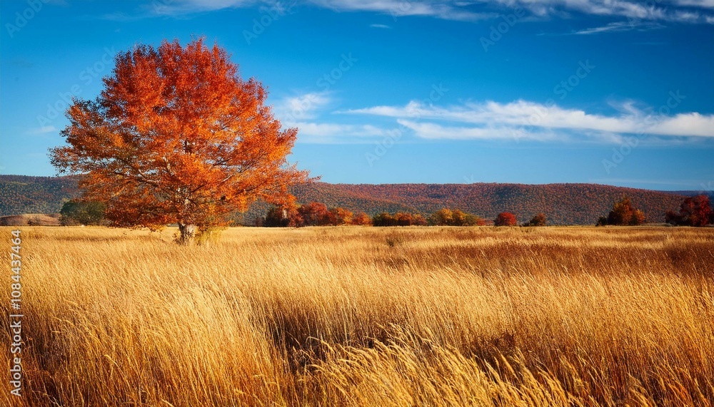 Fototapeta premium autumn landscape in the forest