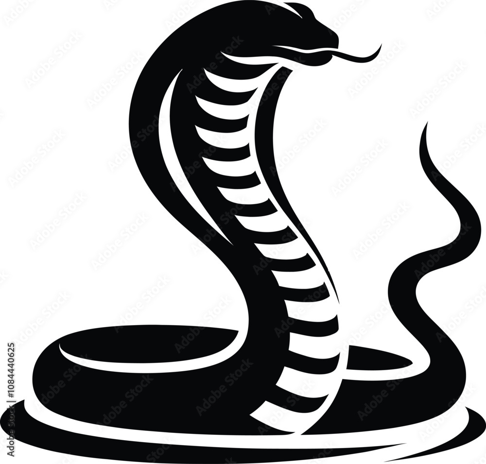 Fototapeta premium cobra snake illustration
