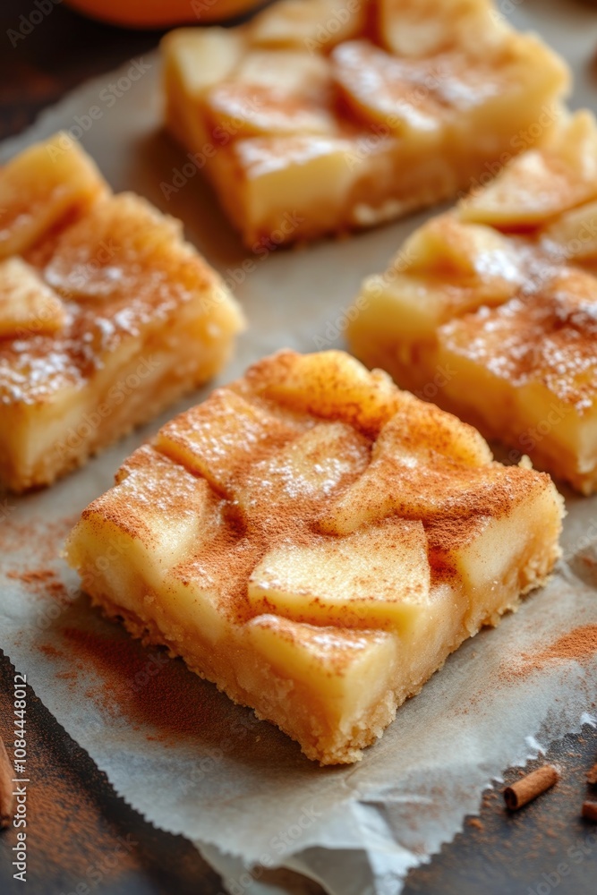 Freshly Baked Apple Tart with Crispy Layers Freshly Baked Apple Tart with Crispy Layers