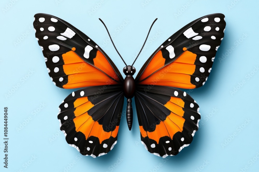Obraz premium Ultra-realistic vector of a butterfly with detailed wing textures and gradients