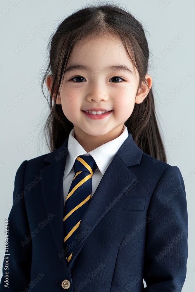 image for school yearbook, body facing the left, chinese white teen boy, 16 years old, black curly hair, in plain navy blue blazer, generative ai image for school yearbook, body facing the left, chinese white teen boy, 16 years old, black curly hair, in plain navy blue blazer, generative ai