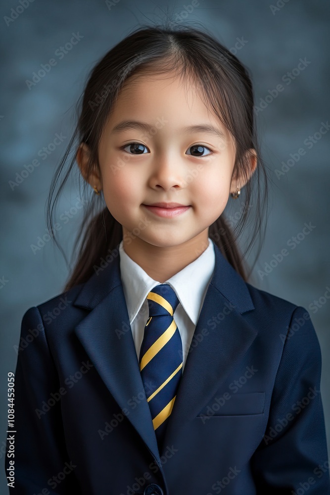 image for school yearbook, body facing the left, chinese white teen boy, 16 years old, black curly hair, in plain navy blue blazer, generative ai image for school yearbook, body facing the left, chinese white teen boy, 16 years old, black curly hair, in plain navy blue blazer, generative ai