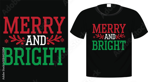 Christmas t-shirt design for holiday, typography, Sticker, Bag, Mug Design