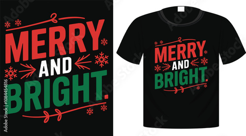 Christmas t-shirt design for holiday, typography, Sticker, Bag, Mug Design